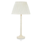 SMALL BAMBOO LACQUERED LAMP IN CREAM