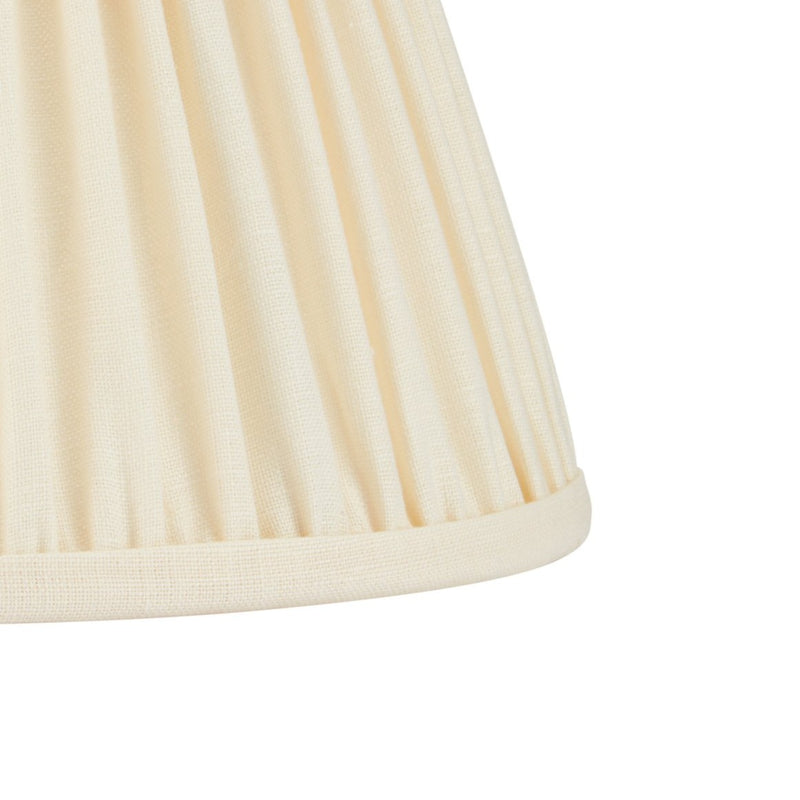 PLEATED LINEN LAMPSHADE IN CREAM