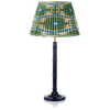 SMALL BAMBOO LACQUERED LAMP IN NAVY