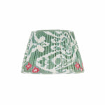 GREEN AND PINK SILK IKAT LAMPSHADES SHOT