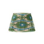 GREEN AND BLUE IKAT LAMPSHADES