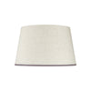 STRETCHED LINEN LAMPSHADE WITH SHADES OF GREY TRIM