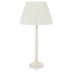 SMALL BAMBOO LACQUERED LAMP IN CREAM