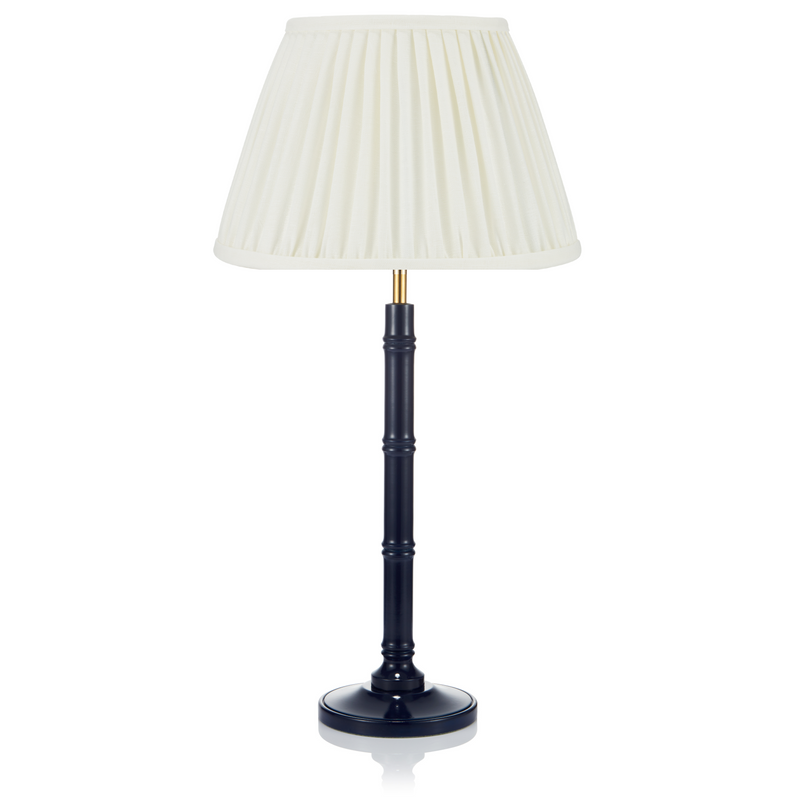 SMALL BAMBOO LACQUERED LAMP IN NAVY