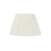 PLEATED LINEN LAMPSHADE IN IVORY