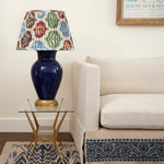 AUTUMNAL SILK IKAT LAMPSHADES SHOT