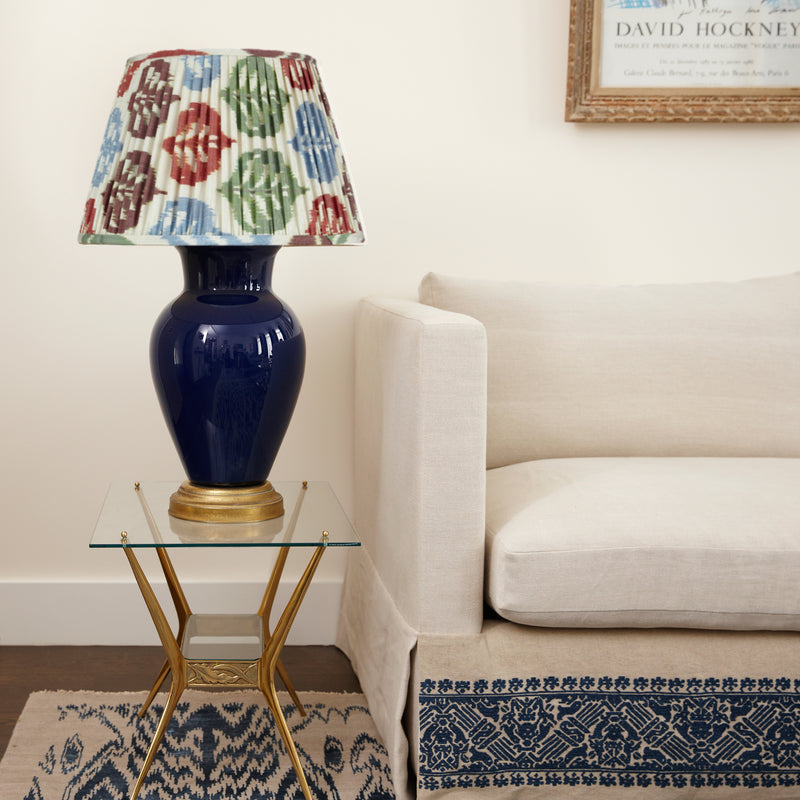 AUTUMNAL SILK IKAT LAMPSHADES SHOT