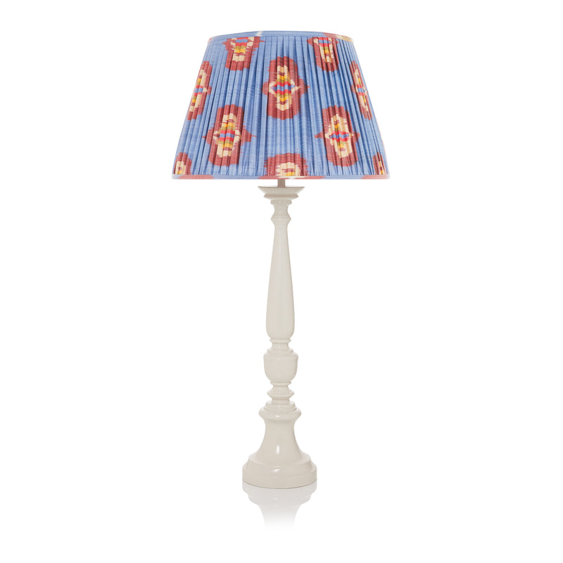 LARGE LACQUERED TABLE LAMPS IN IVORY