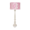 LARGE LACQUERED TABLE LAMPS IN IVORY