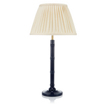 SMALL BAMBOO LACQUERED LAMP IN NAVY