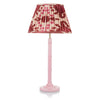 BURGUNDY AND MAGENTA IKAT LAMPSHADE