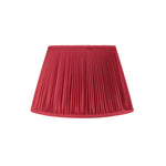 PLEATED SILK LAMPSHADE IN RASPBERRY