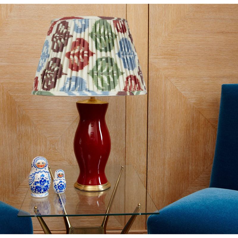 AUTUMNAL SILK IKAT LAMPSHADES SHOT