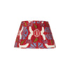 RED SILK IKAT LAMPSHADE- 1 X 10"