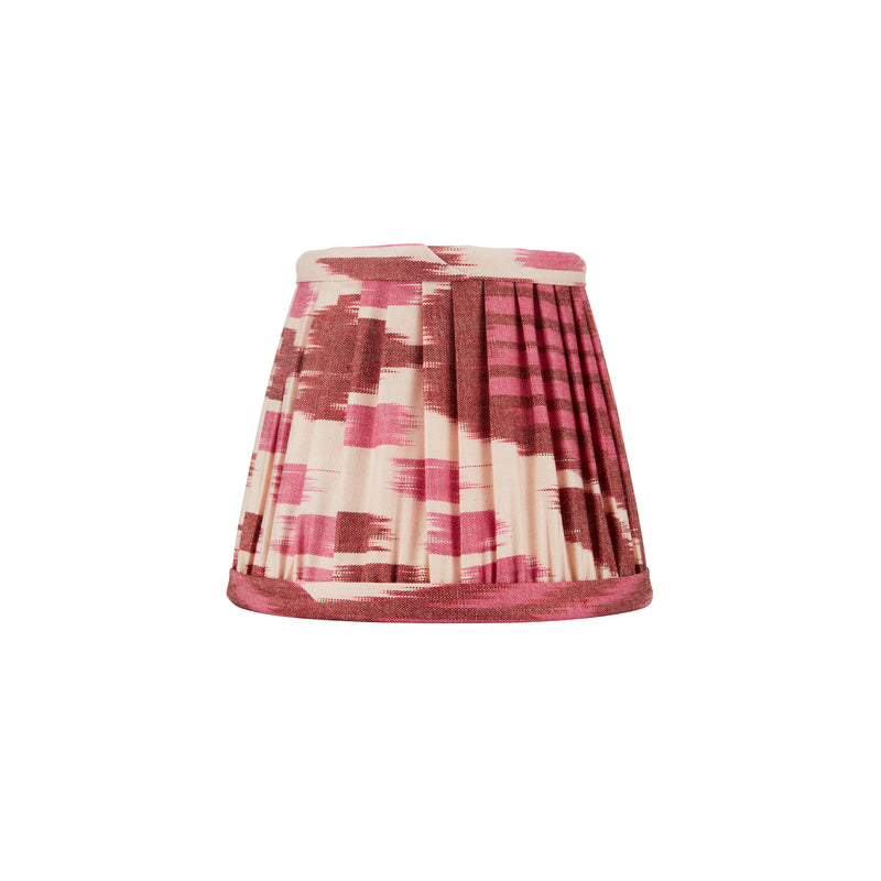 BURGUNDY AND MAGENTA IKAT LAMPSHADE