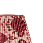 BURGUNDY AND MAGENTA IKAT LAMPSHADE