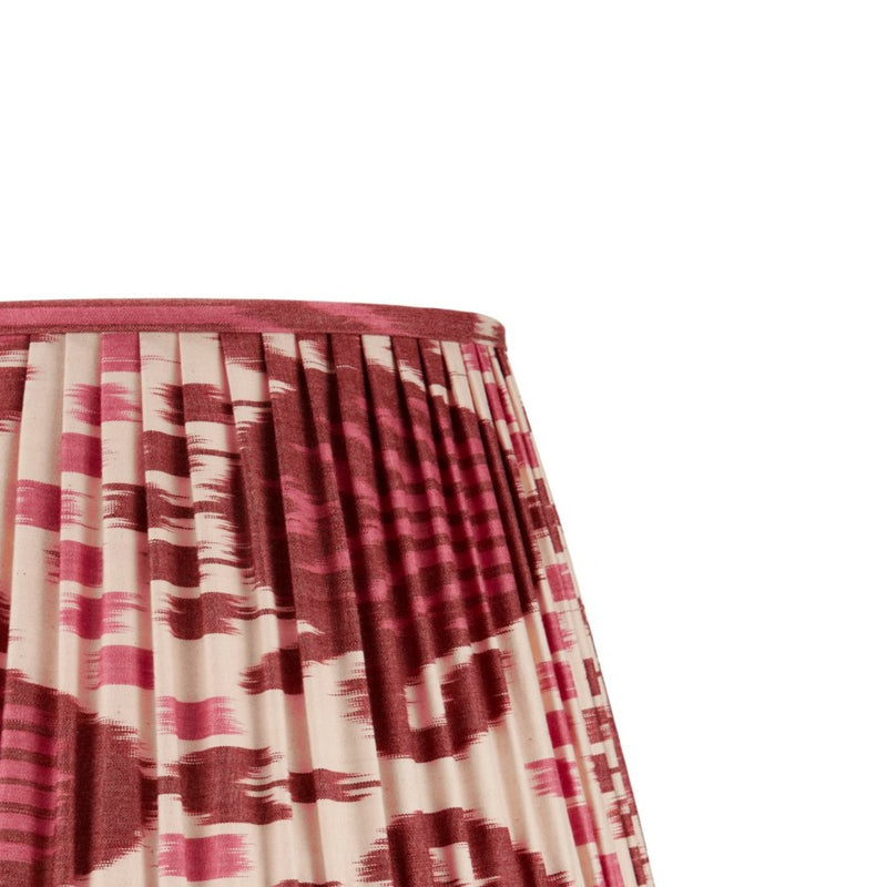 BURGUNDY AND MAGENTA IKAT LAMPSHADE