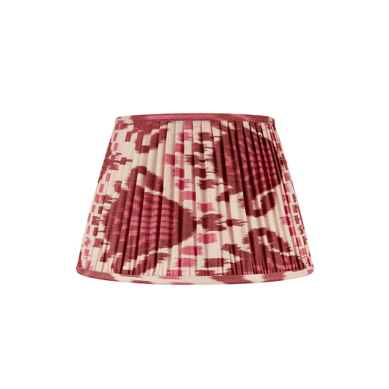 BURGUNDY AND MAGENTA IKAT LAMPSHADE