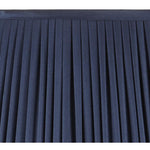 PLEATED SILK LAMPSHADE IN CHARCOAL BLUE
