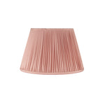 PLEATED SILK LAMPSHADE IN DUSTY PINK CLIENT SHOT