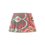RASPBERRY AND GREEN IKAT LAMPSHADES  - LOW IN STOCK