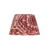 BURNT RED AND CREAM IKAT LAMPSHADE