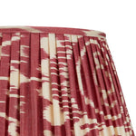 BURNT RED AND CREAM IKAT LAMPSHADE