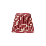 BURNT RED AND CREAM IKAT LAMPSHADE