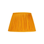 PLEATED LINEN LAMPSHADE IN MUSTARD