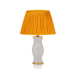 PLEATED LINEN LAMPSHADE IN MUSTARD