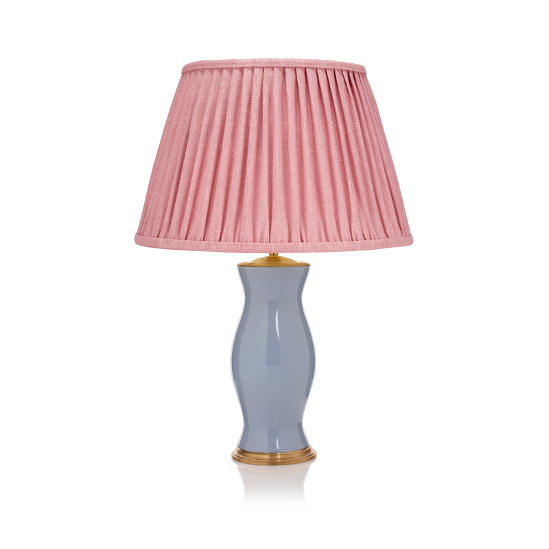 PLEATED LINEN LAMPSHADE IN PINK