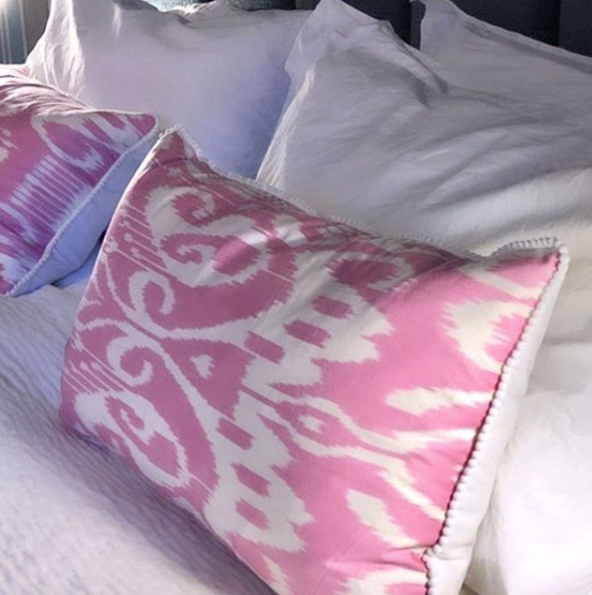 PINK RECTANGULAR CUSHION CLIENT SHOT