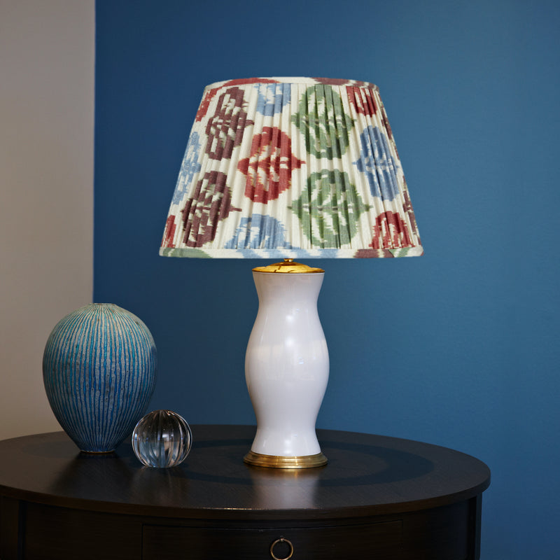 AUTUMNAL SILK IKAT LAMPSHADES SHOT