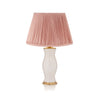 PLEATED SILK LAMPSHADE IN DUSTY PINK