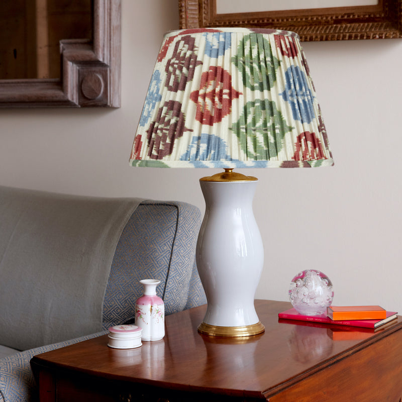 AUTUMNAL SILK IKAT LAMPSHADES SHOT