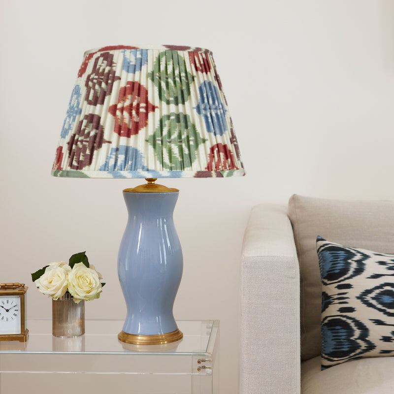 AUTUMNAL SILK IKAT LAMPSHADES SHOT