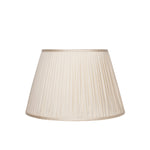 PLEATED SILK LAMPSHADE IN CREAM