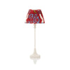 SMALL BEDSIDE LACQUERED TABLE LAMPS IN IVORY