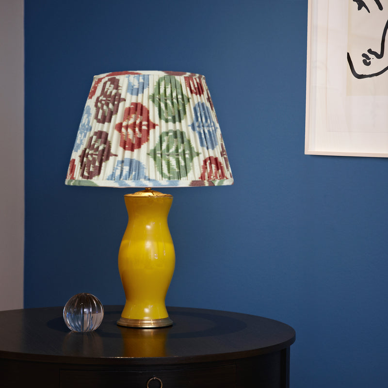 AUTUMNAL SILK IKAT LAMPSHADES SHOT