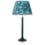 SMALL BAMBOO LACQUERED LAMP IN GREEN