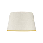 STRETCHED LINEN LAMPSHADE WITH SUNNY SIDE UP TRIM