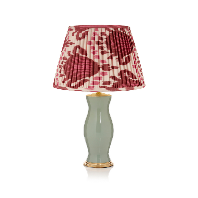 BURGUNDY AND MAGENTA IKAT LAMPSHADE