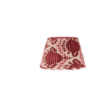 BURGUNDY AND MAGENTA IKAT LAMPSHADE