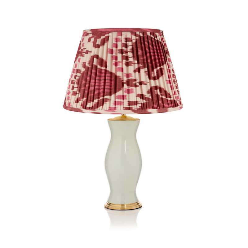 BURGUNDY AND MAGENTA IKAT LAMPSHADE