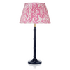 SMALL BAMBOO LACQUERED LAMP IN NAVY