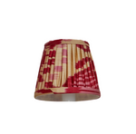 PINK AND RED SILK IKAT LAMPSHADES WALL LIGHTS - Pre Order Bestseller
