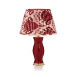 BURGUNDY AND MAGENTA IKAT LAMPSHADE