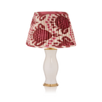 BURGUNDY AND MAGENTA IKAT LAMPSHADE